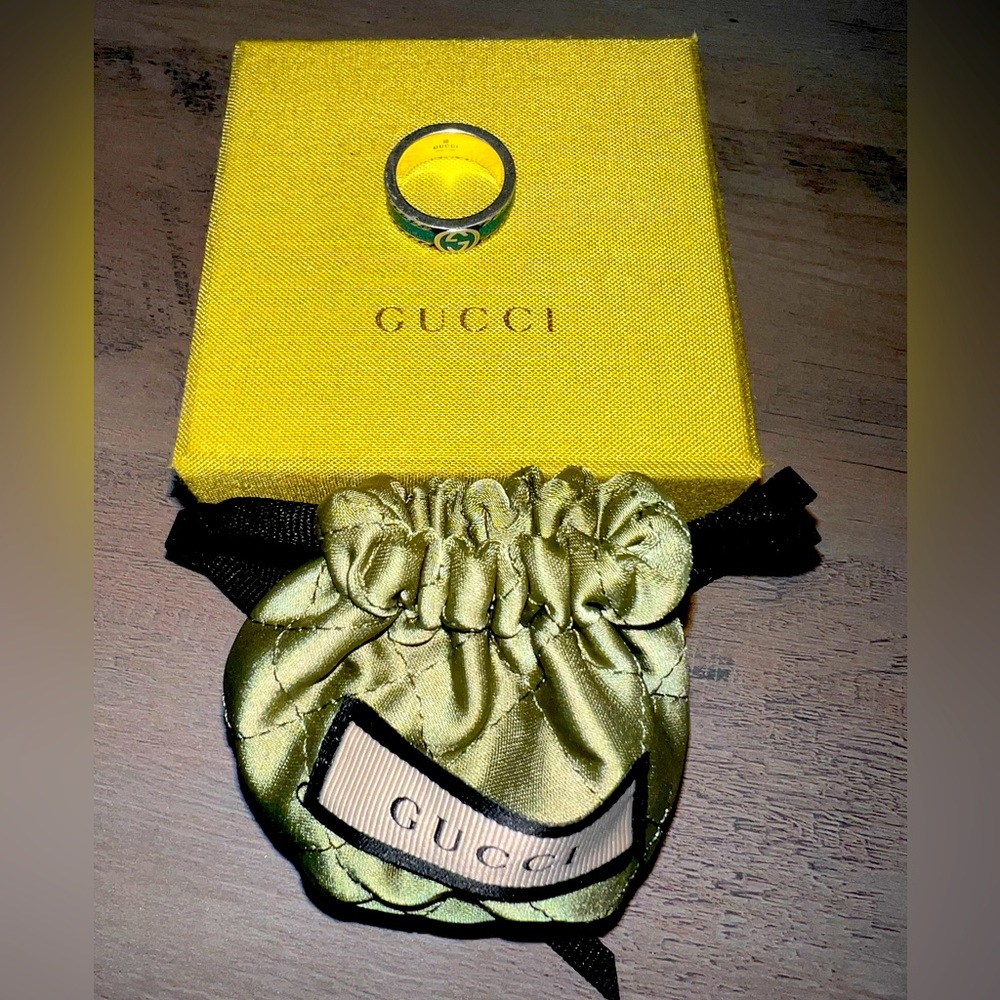 Gucci Ring with Interlocking G Size 12